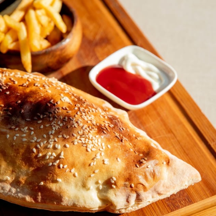 Loaded Calzones Served at Pablo's Fish Bar in Armadale 